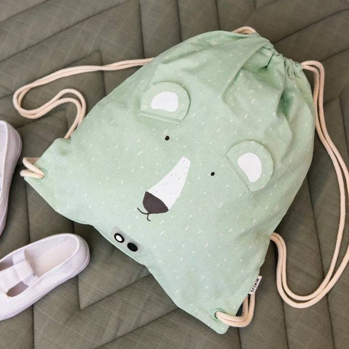 Trixie Drawstring Library/Swim Bag
 - Mr. Polar Bear