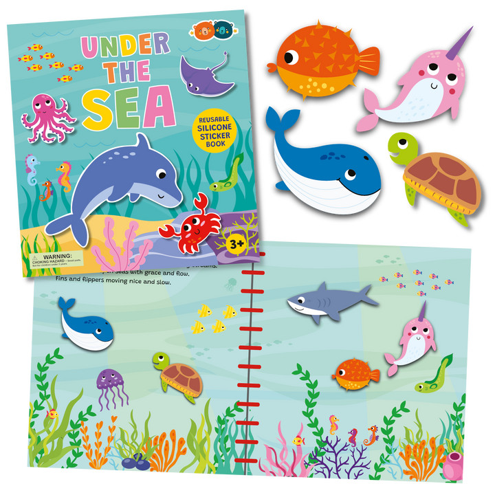 Under the Sea Reusable Silicone Sticker Book