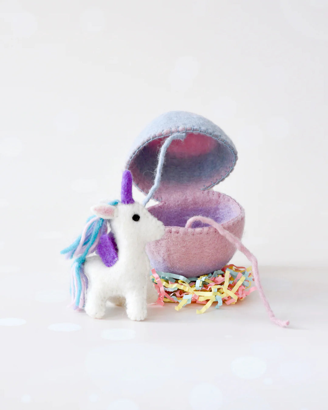 Felt Surprise Egg - with Unicorn Toy Inside