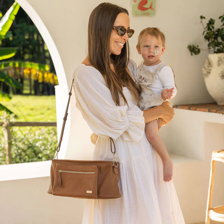 Vanchi Pram Caddy - Pebbled Tan