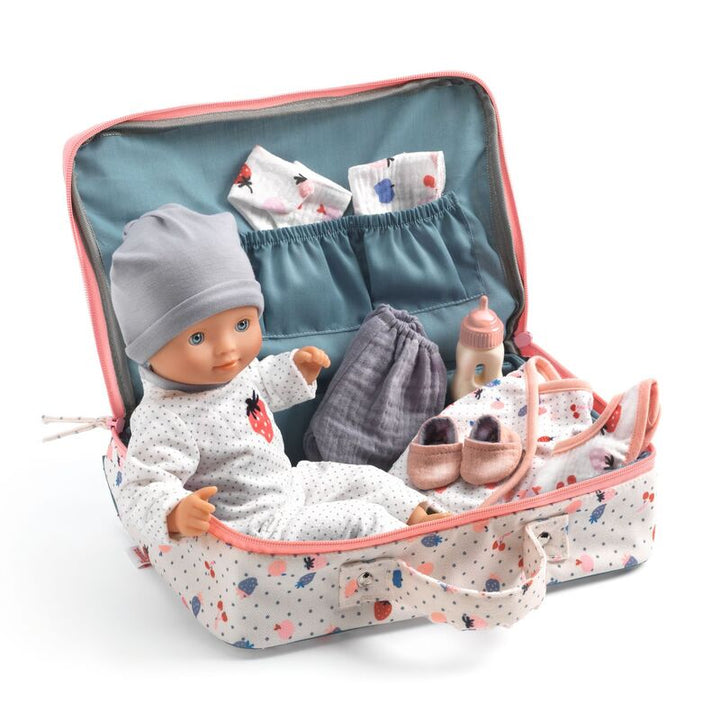 Pomea Soft Body Doll & Accessory Suitcase