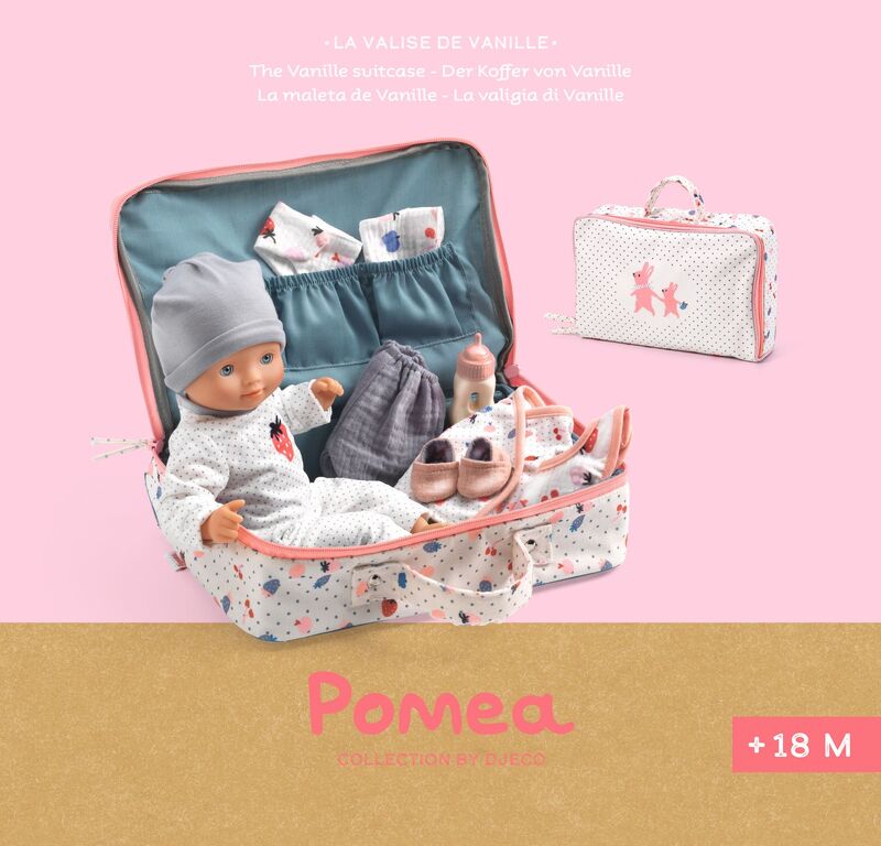 Pomea Soft Body Doll & Accessory Suitcase