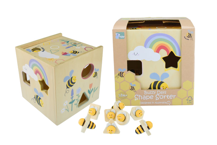 Buzzy Days Wooden Bee Shape Sorter