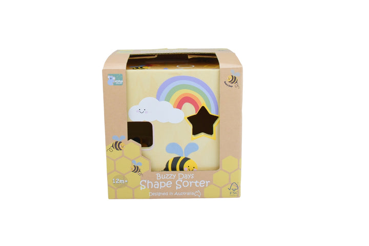 Buzzy Days Wooden Bee Shape Sorter