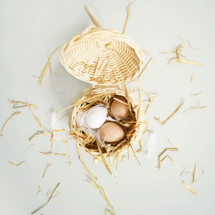 Wooden Farm Eggs Market Crate Set