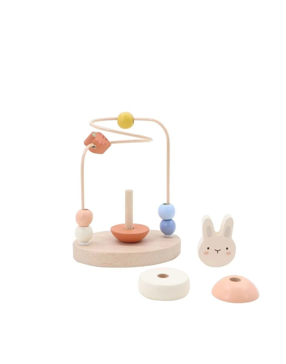 Wooden Bunny Stacking Bead Maze