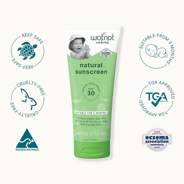 Wotnot Moisturising Baby Sunscreen SPF 30 100g