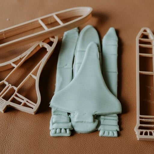 Space Shuttle Playdough/Sensory Play Eco Cutter™ Set
