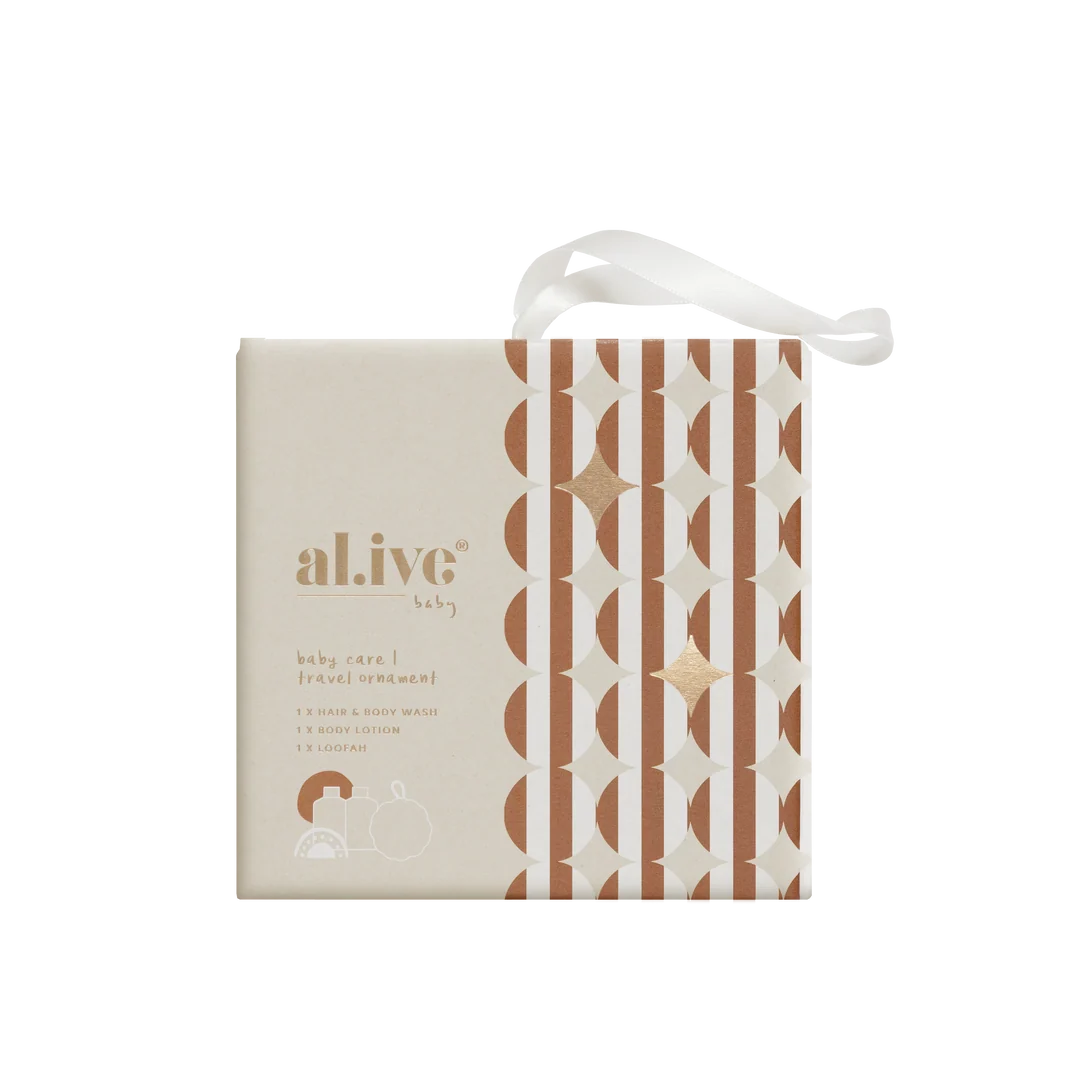 al.ive Baby Travel Ornament Mini Baby Wash and Lotion Gift Set