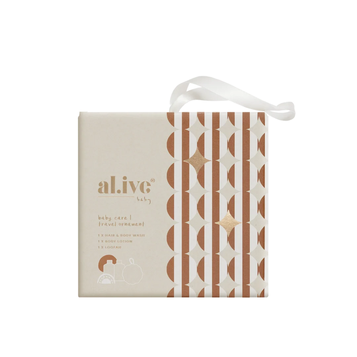 al.ive Baby Travel Ornament Mini Baby Wash and Lotion Gift Set