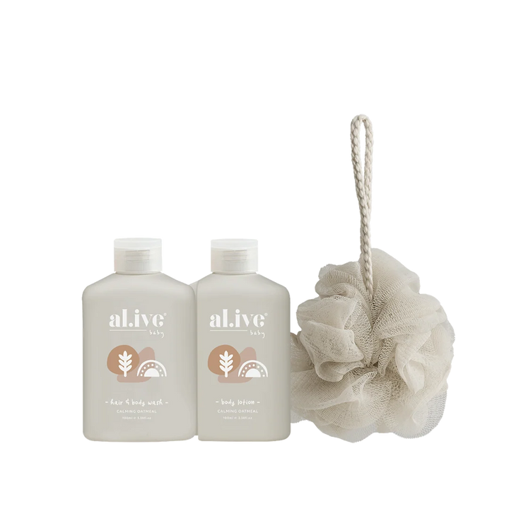 al.ive Baby Travel Ornament Mini Baby Wash and Lotion Gift Set