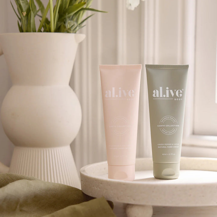 al.ive Body Hand Care Duet - Applewood & Goji Berry + Green Pepper & Lotus