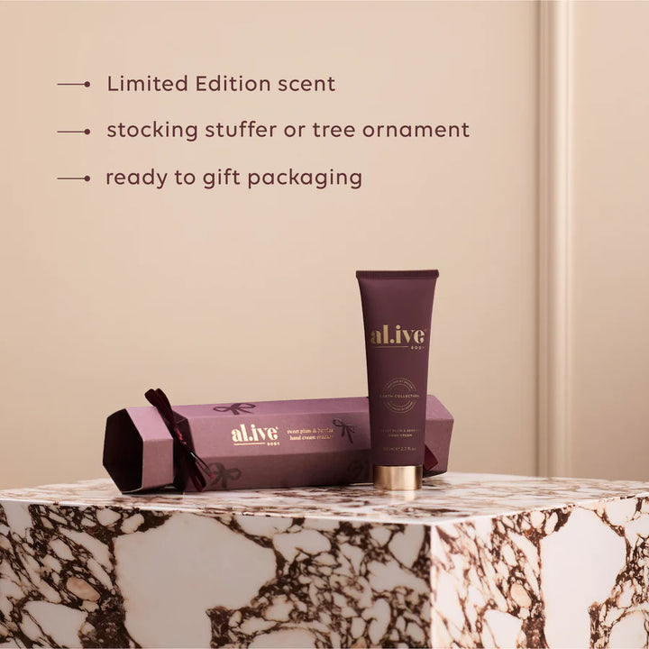 al.ive Body Hand Cream Christmas Cracker - Sweet Plum & Berries
