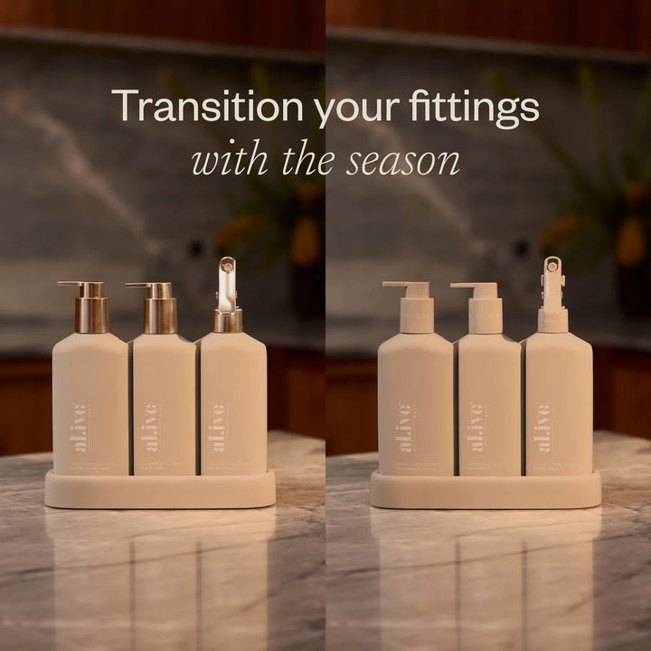 al.ive Kitchen Trio Set - Stone & Bronze Edition - Lemon & Pomegranate + Watermelon & Lime