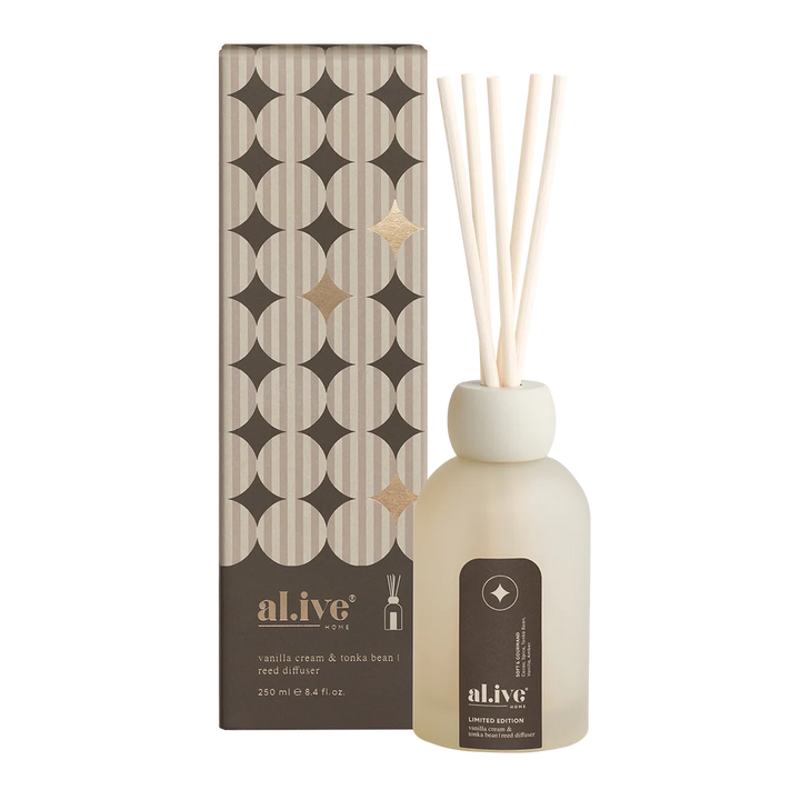 al.ive Reed Diffuser - Vanilla Cream & Tonka Bean