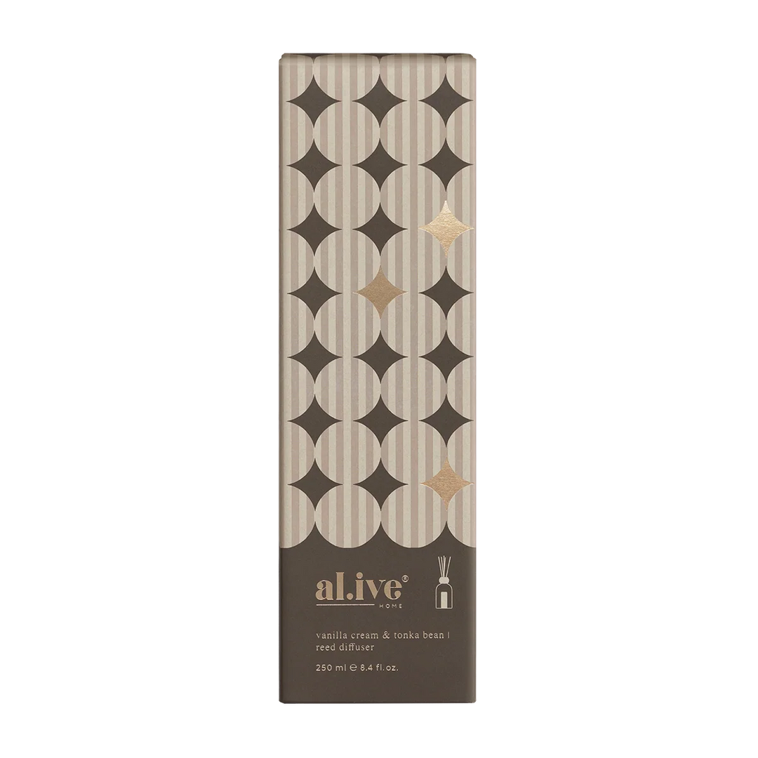 al.ive Reed Diffuser - Vanilla Cream & Tonka Bean