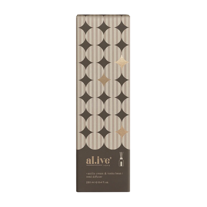 al.ive Reed Diffuser - Vanilla Cream & Tonka Bean