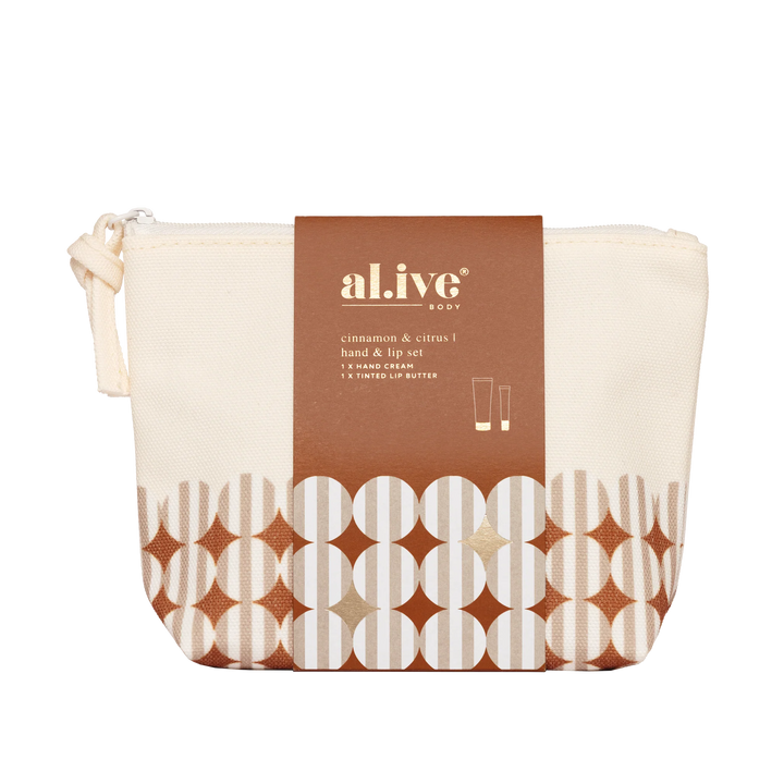 al.ive body Hand & Lip Gift Set - Cinnamon & Citrus