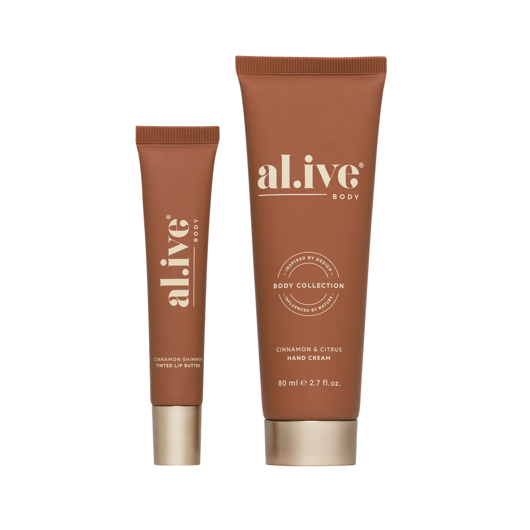al.ive body Hand & Lip Gift Set - Cinnamon & Citrus