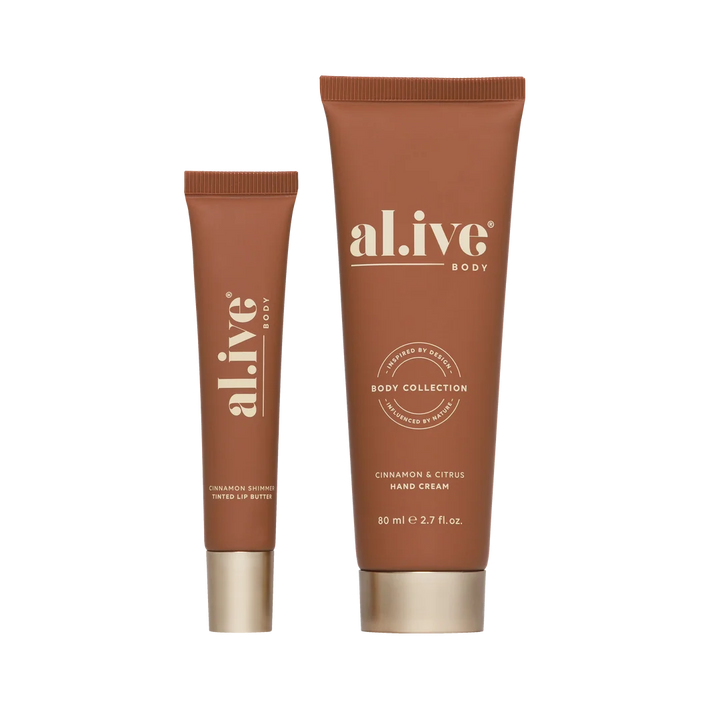 al.ive body Hand & Lip Gift Set - Cinnamon & Citrus