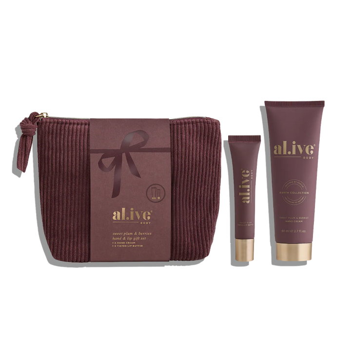 al.ive body Hand & Lip Gift Set - Sweet Plum & Berries