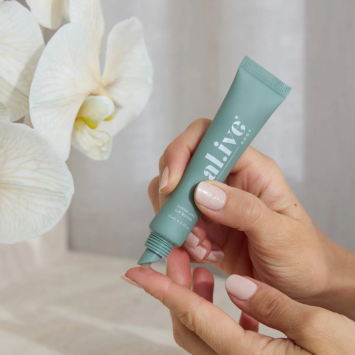 al.ive body Tinted Lip Butter & Hand Cream Bundle - Kaffir Lime & Green Tea