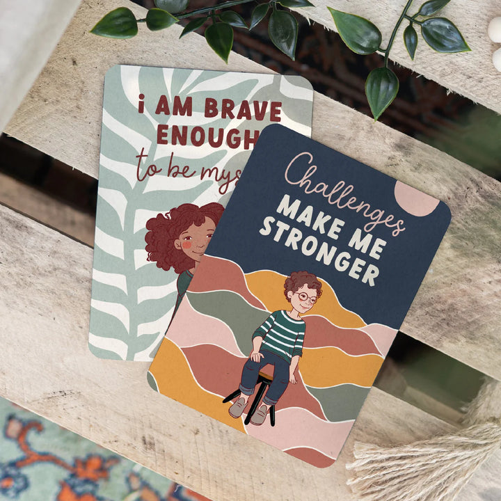 The Creative Sprout Anxiety & Confidence Affirmation Cards for Kids