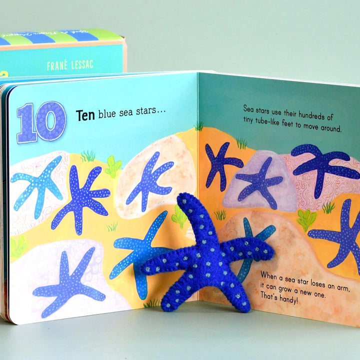 Australia Under the Sea 123 by Frané Lessac - Book and Finger Puppet Set