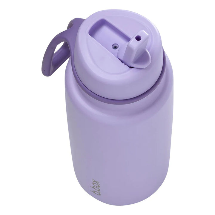 b.box - 1L Insulated Flip Top Drink Bottle - Lilac Love
