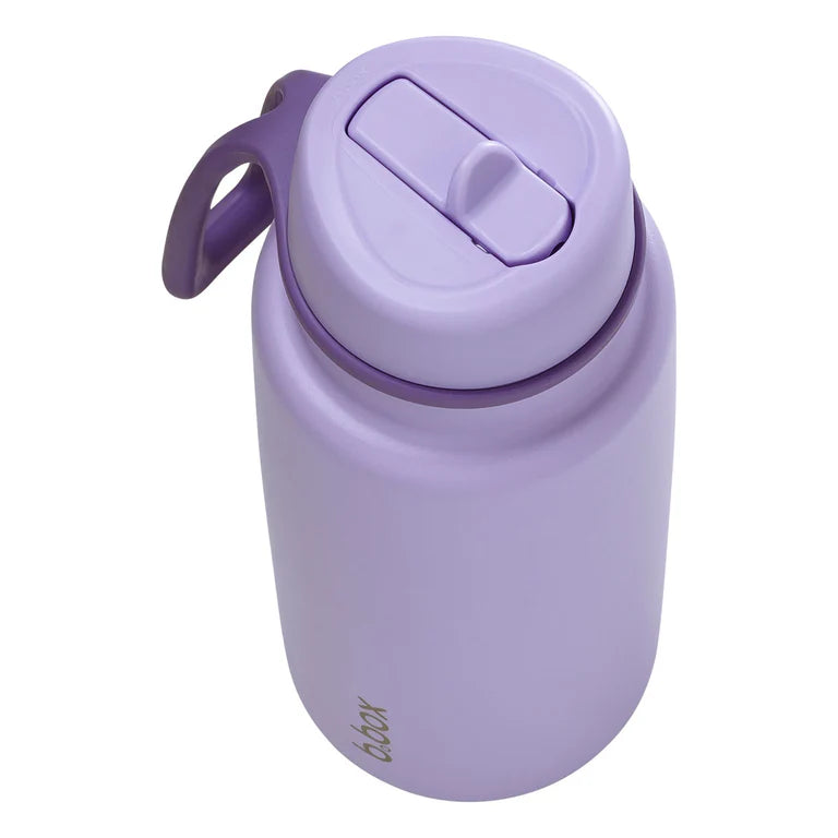 b.box - 1L Insulated Flip Top Drink Bottle - Lilac Love