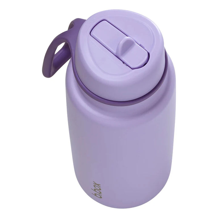 b.box - 1L Insulated Flip Top Drink Bottle - Lilac Love