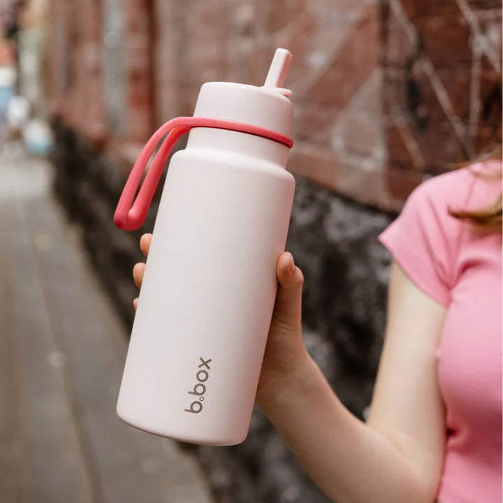 b.box - 1L Insulated Flip Top Drink Bottle - Pink Paradise