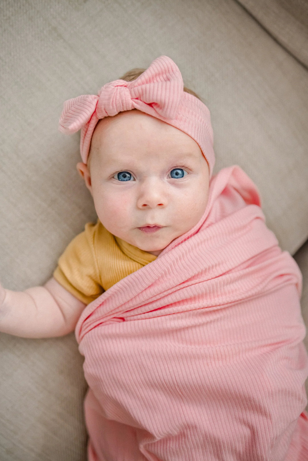 Kiin Organic Bamboo Stretch Swaddle - Peony