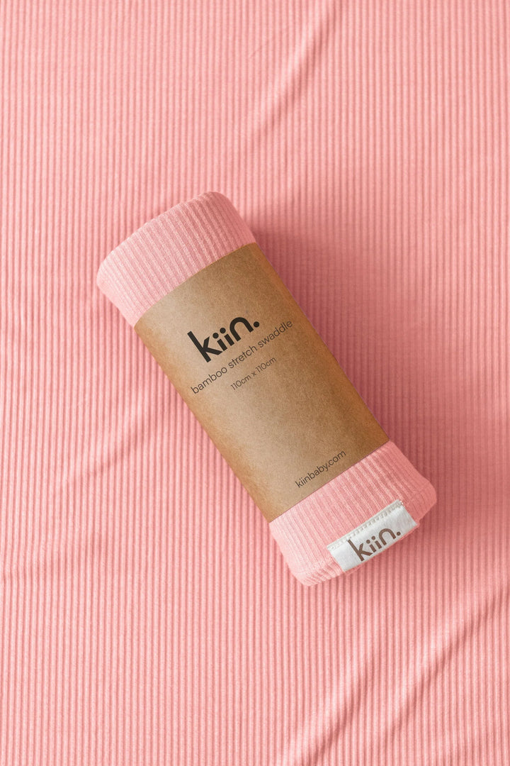 Kiin Organic Bamboo Stretch Swaddle - Peony