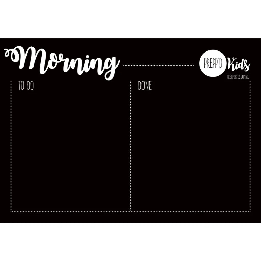 Preppd Kids Morning & Evening Magnet Set & 'Making Tracks' Sequencing Chart