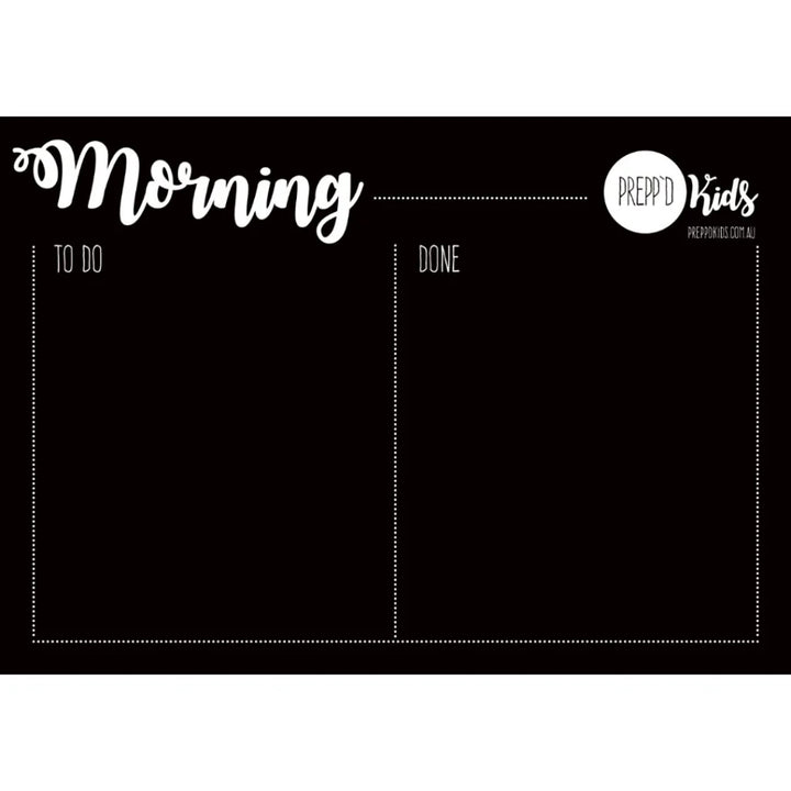 Preppd Kids Morning & Evening Magnet Set & 'Making Tracks' Sequencing Chart
