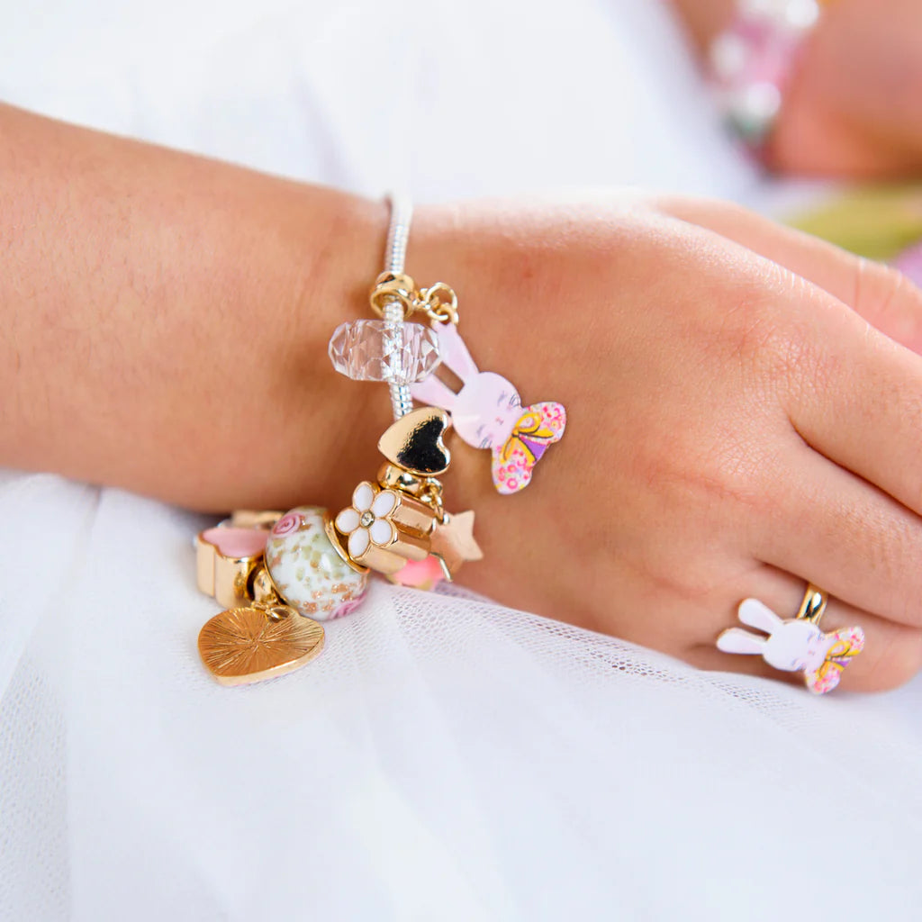 Lauren Hinkley Petite Fleur Bunny Charm Bracelet