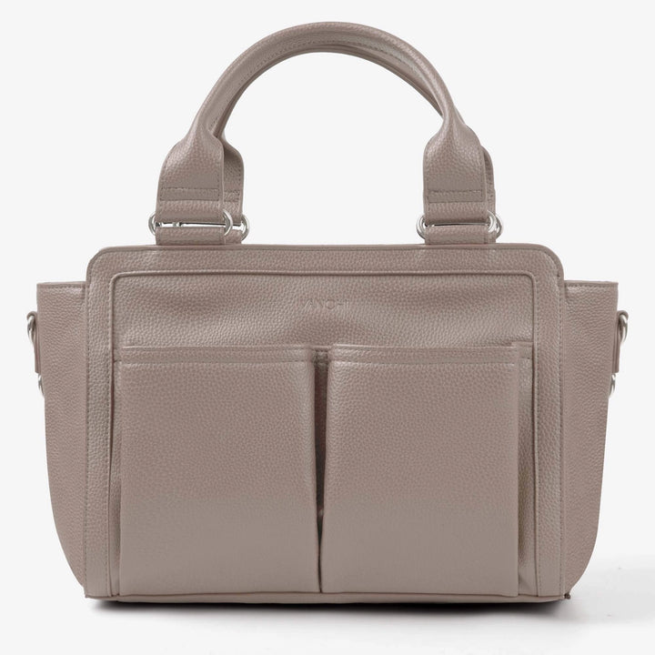 Vanchi Amelia Convertible Nappy Bag/ Pram Caddy - Stone