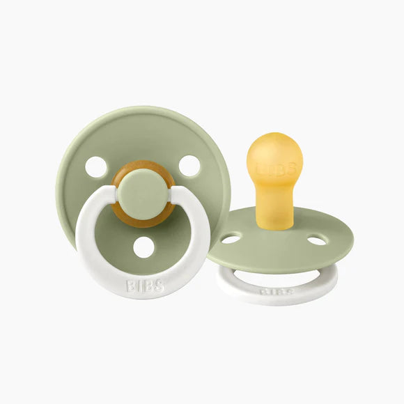 BIBS Round Colour Latex Dummies Twin Pack Size 3 (18+ Months)