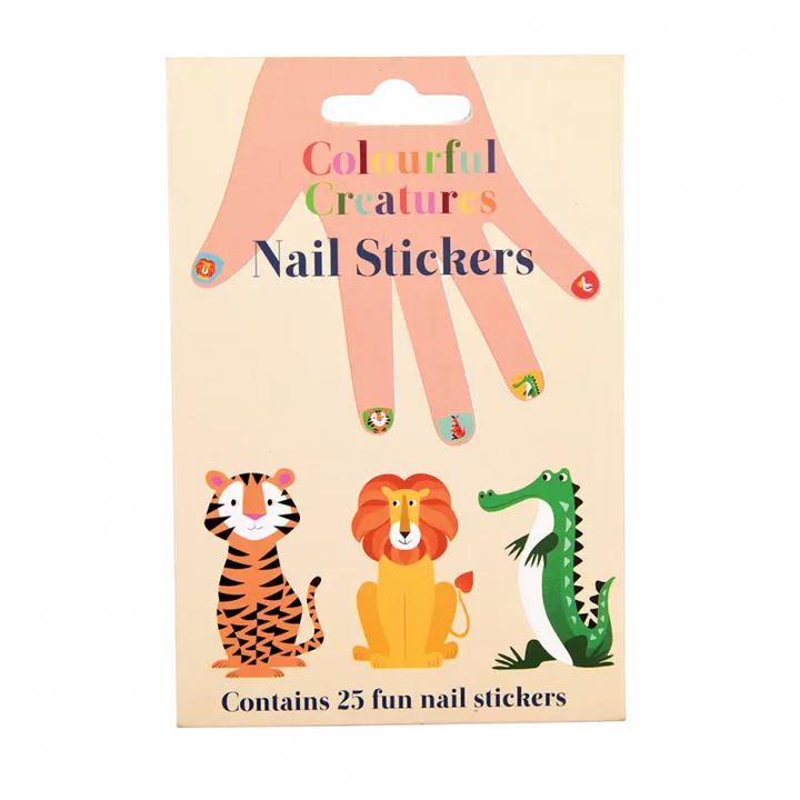 Rex London Child Nail Stickers - Colourful Creatures