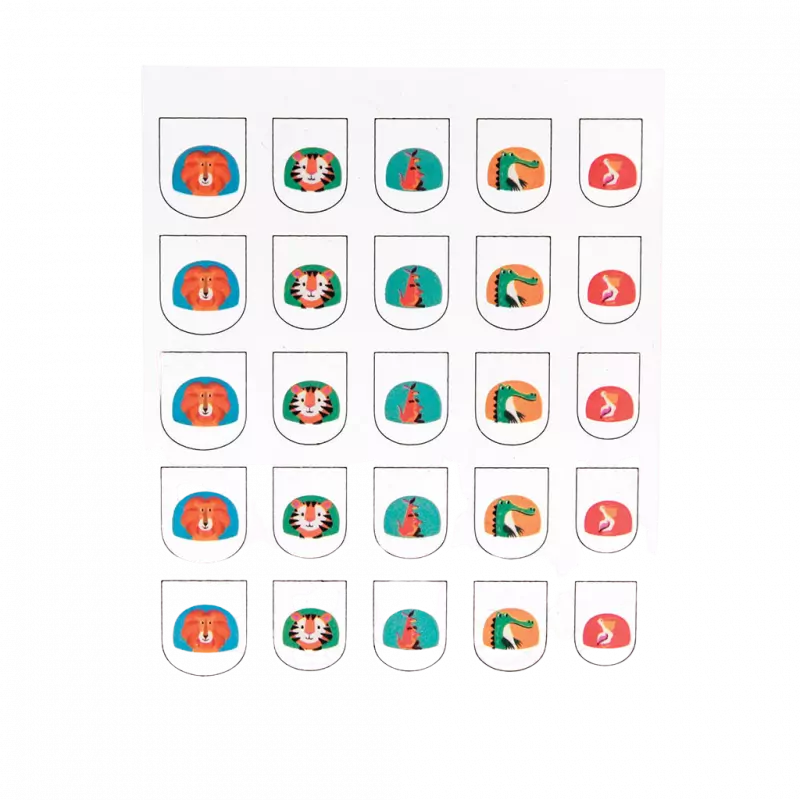 Rex London Child Nail Stickers - Colourful Creatures