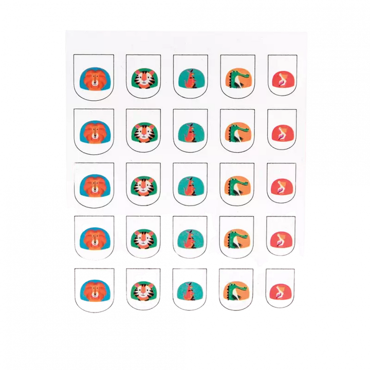 Rex London Child Nail Stickers - Colourful Creatures