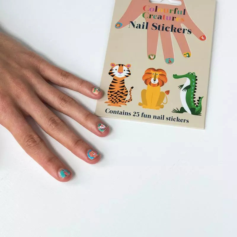 Rex London Child Nail Stickers - Colourful Creatures