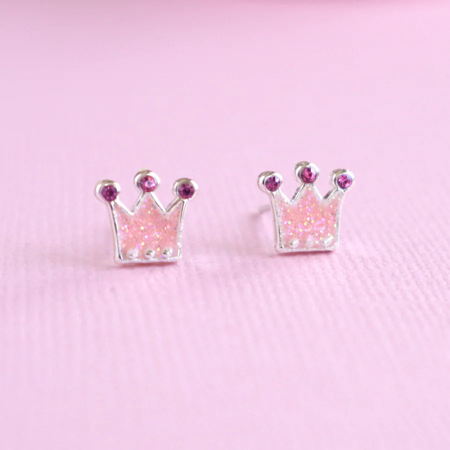 Lauren Hinkley Princess Tiara Earrings with Crown Box