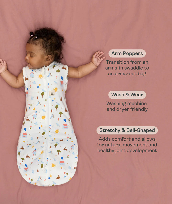 ergoPouch Cocoon Zip Swaddle Bag 1.0 TOG - Daydream