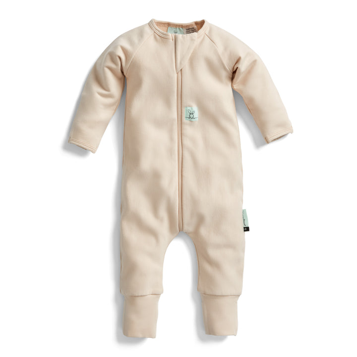 ergoPouch Long Sleeve Sleep Zip Bodysuit 1.0 TOG - Vanilla
