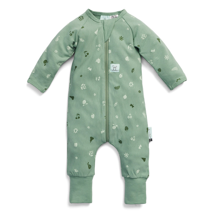 ergoPouch Long Sleeve Sleep Zip Bodysuit 1.0 TOG - Sweet Orchard