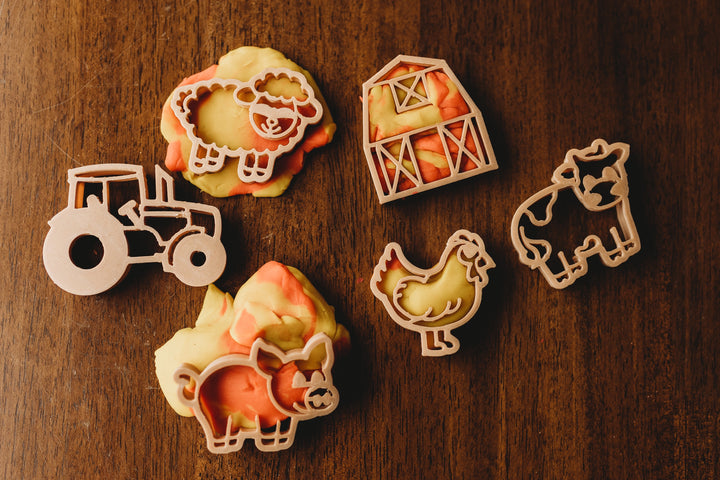 Mini Farm Playdough/Sensory Play Eco Cutter™ Set