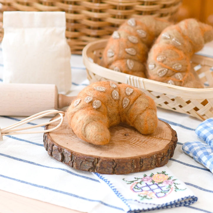 Almond Croissant Felt Play Food