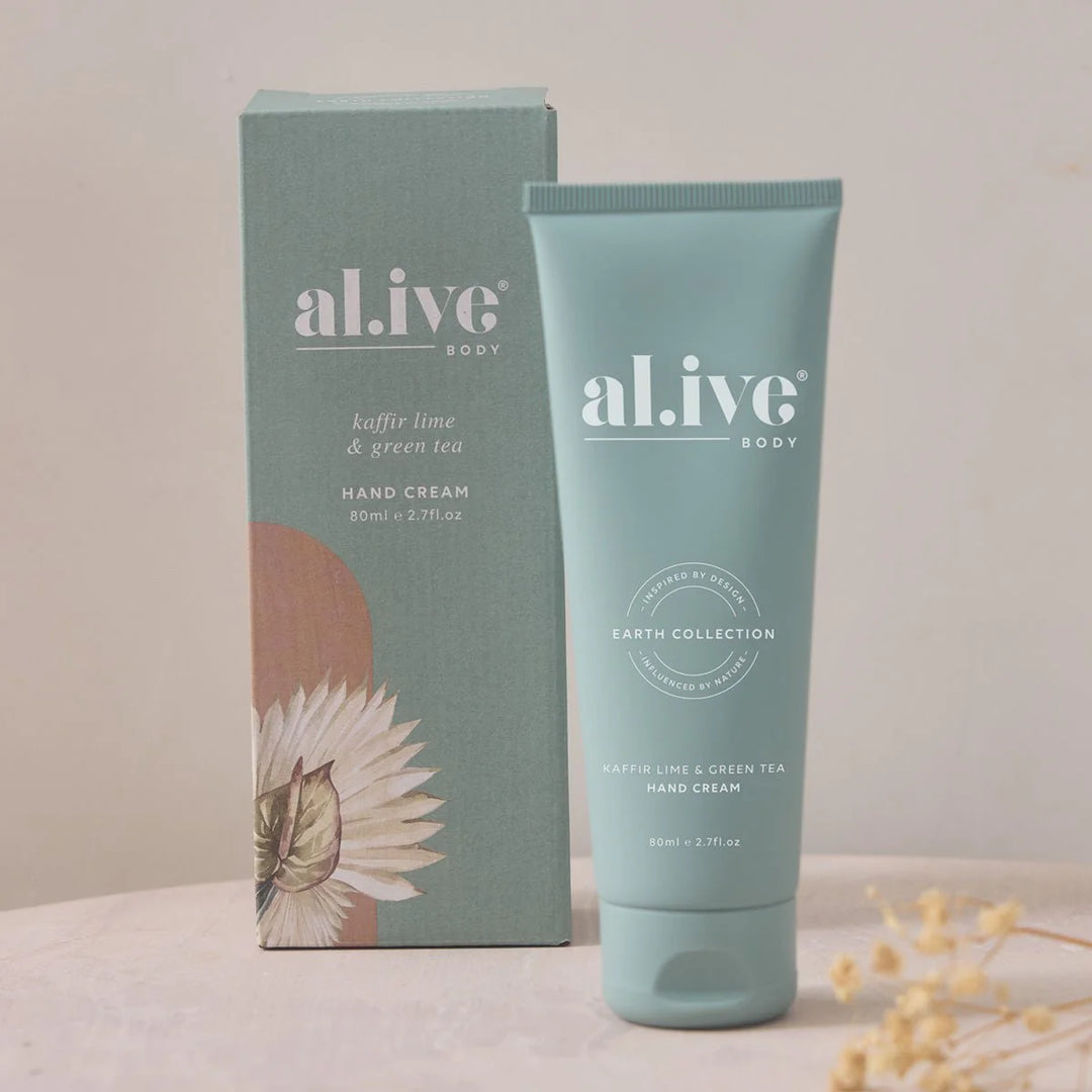 al.ive body Tinted Lip Butter & Hand Cream Bundle - Kaffir Lime & Green Tea